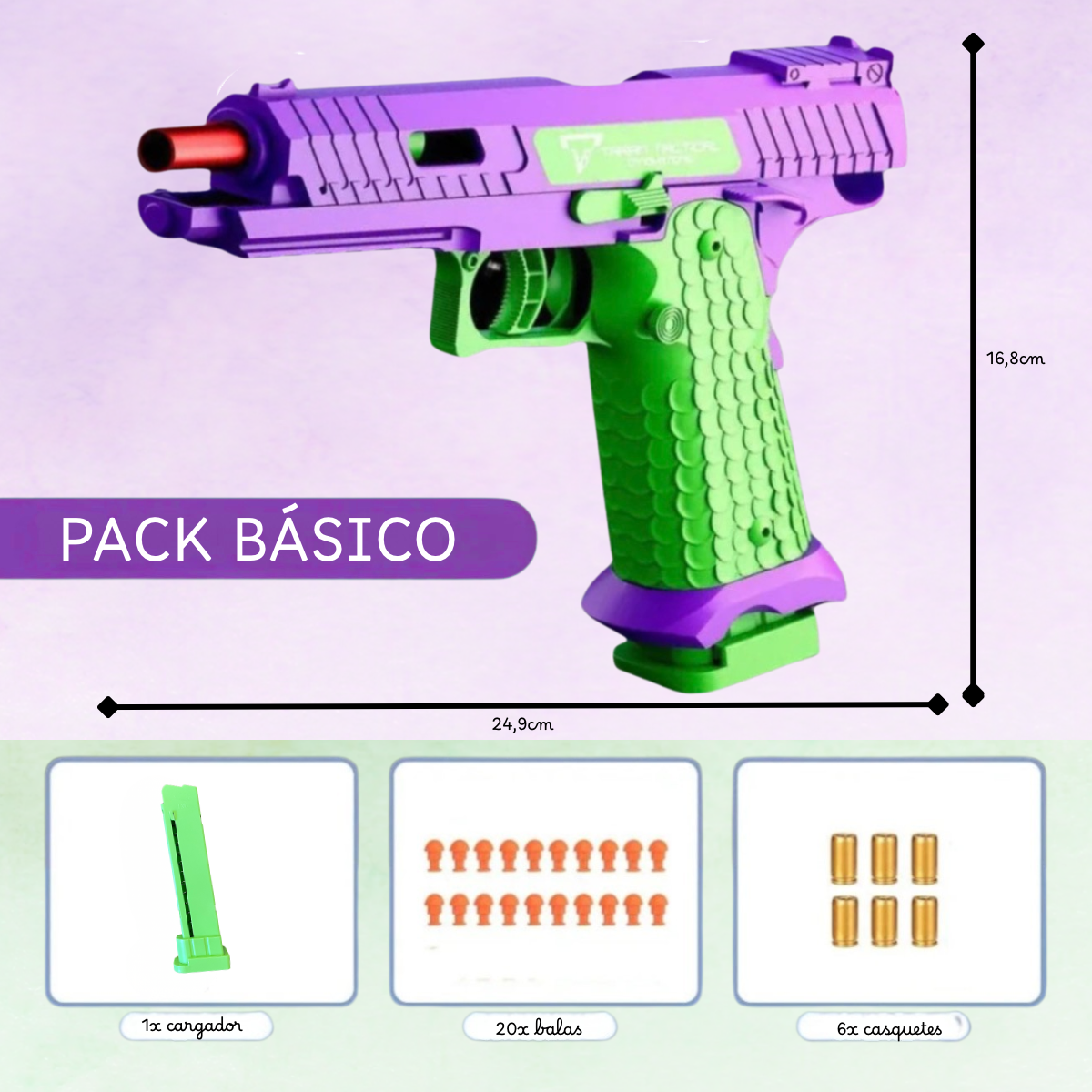 NeonShot pistola antiestrés