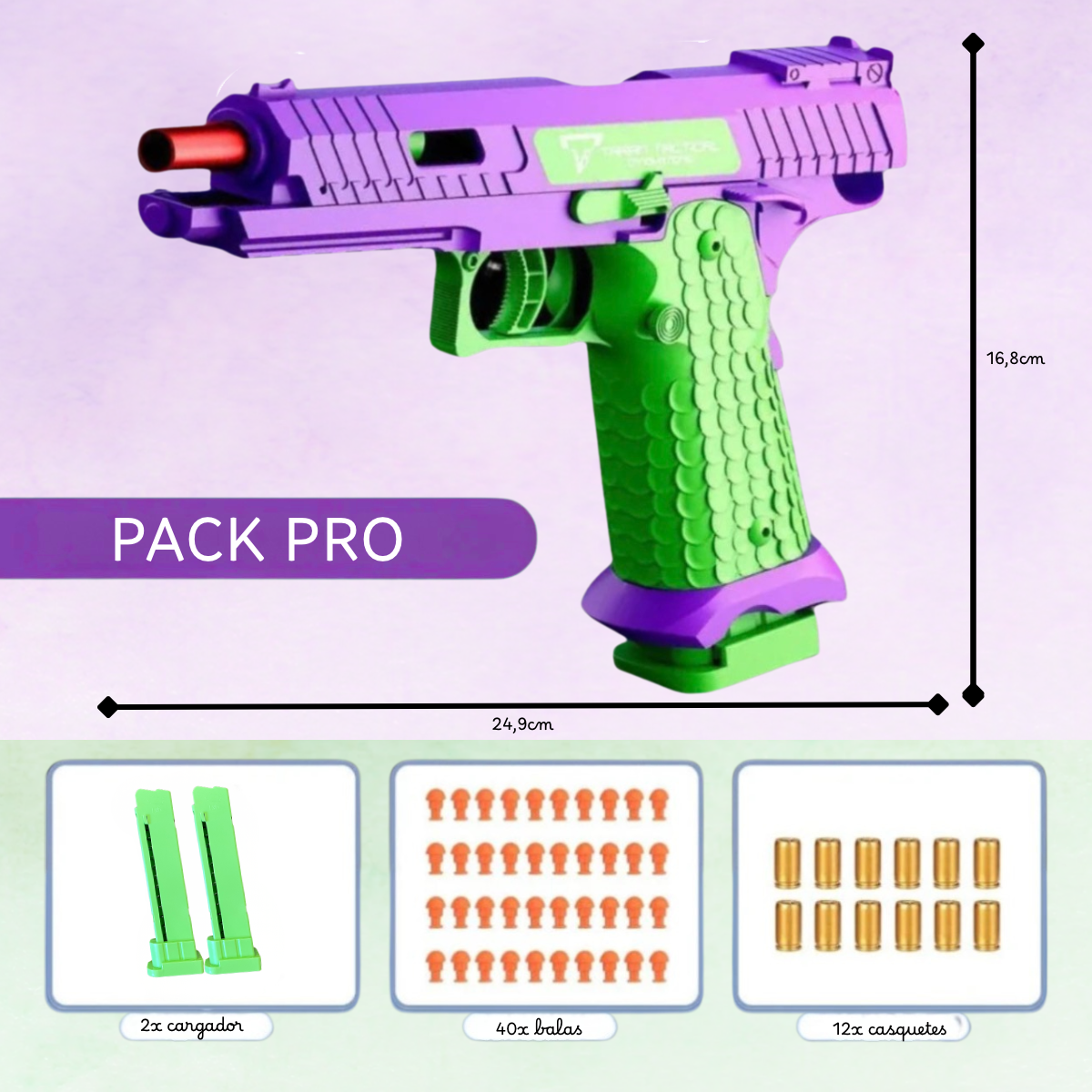 NeonShot pistola antiestrés
